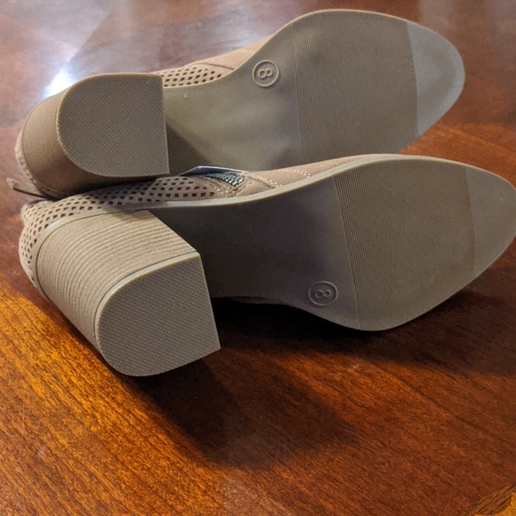 Ankle Booties Boots Taupe - Picture 6 of 8